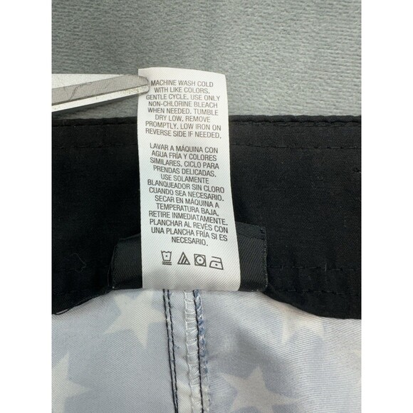 Joe Boxer Board Shorts Men's 40 Retro Tropical Stars Patriotic Unlined Blue Red - Picture 6 of 10